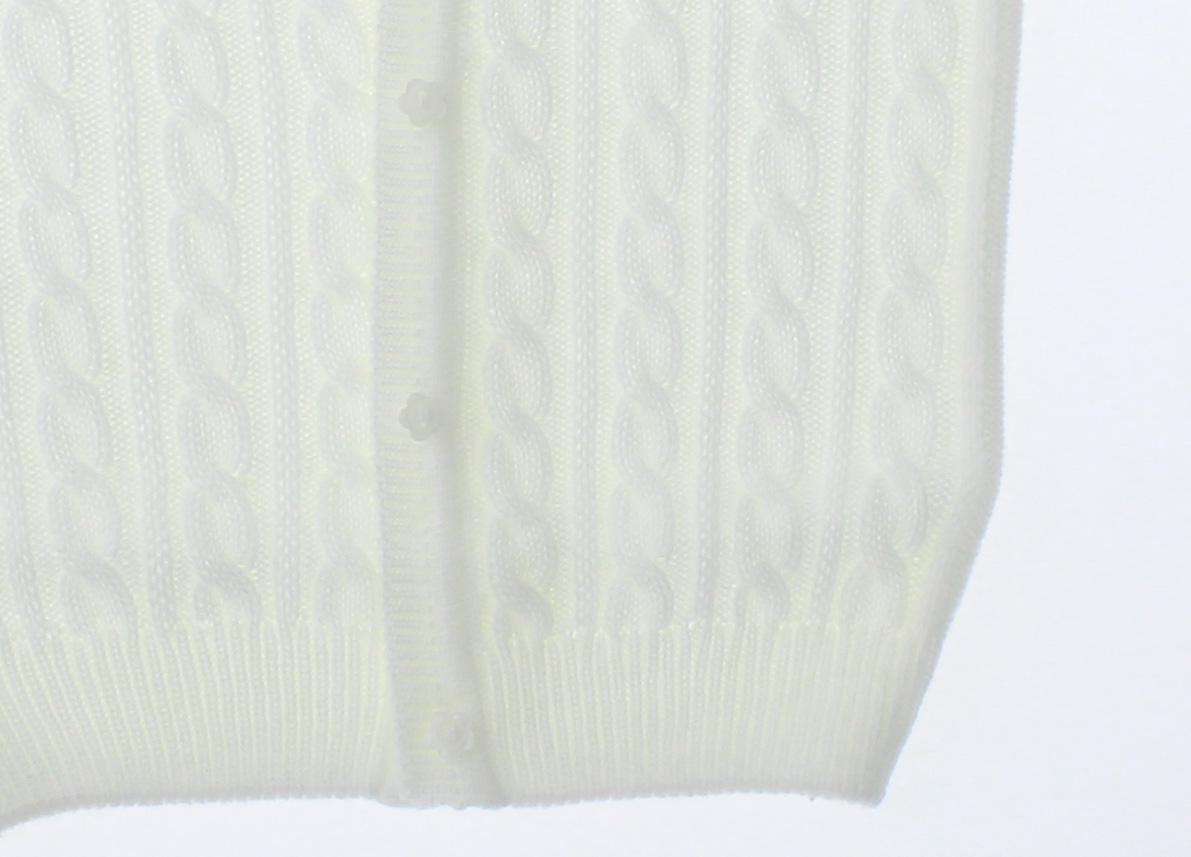 Sueter Niña Tejido Blanco 3068 1 a 8 Años.