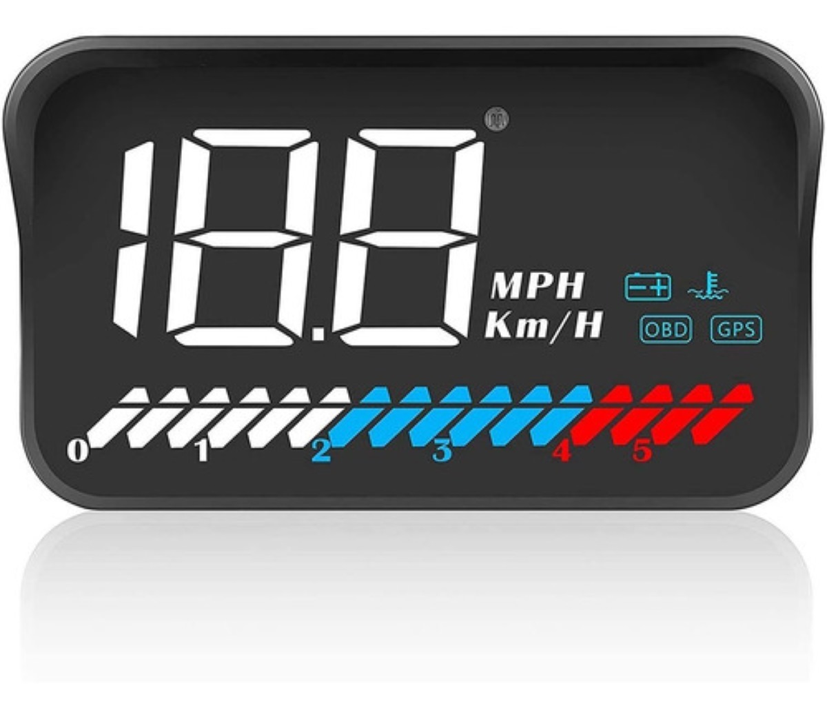 Velocímetro Pantalla Frontal Universal Hud Obd2/gps