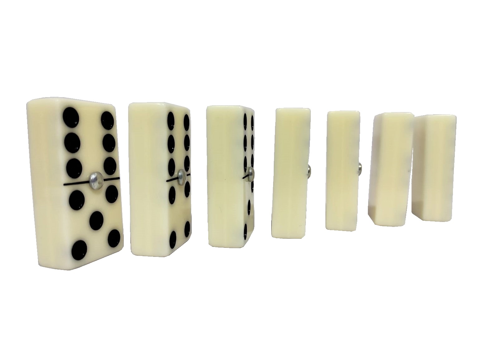 Dominó Sólido Hueso Tamaño Jumbo (Inglés)