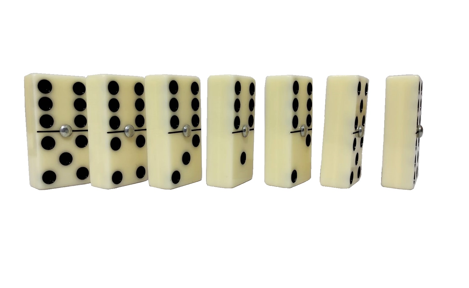 Dominó Sólido Hueso Tamaño Jumbo (Inglés)