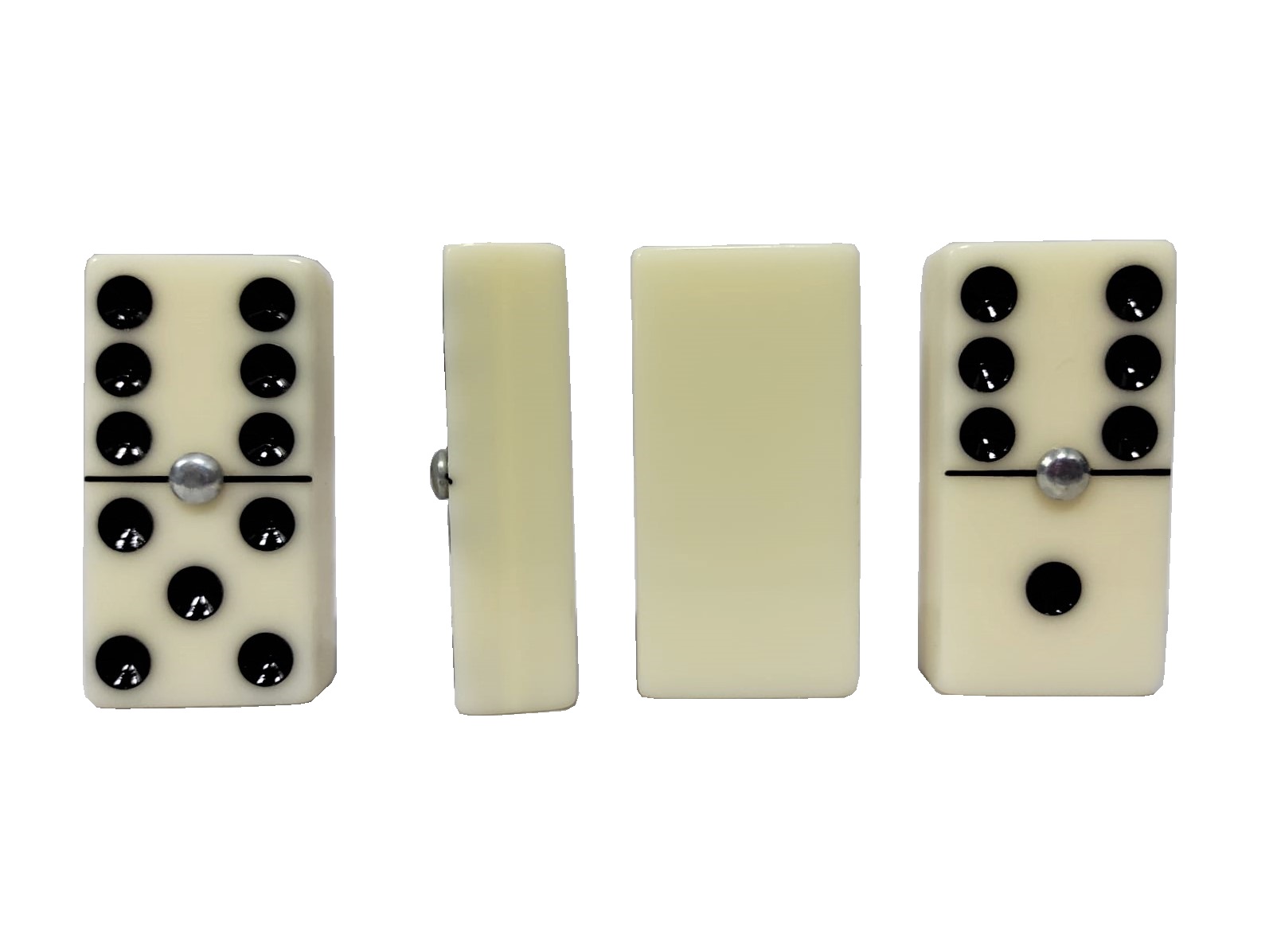 Dominó Sólido Hueso Tamaño Jumbo (Inglés)