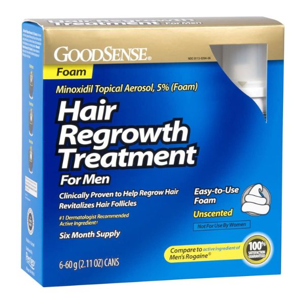 Minoxidil topical aerosol  5% for men  60G crecimiento de cabello