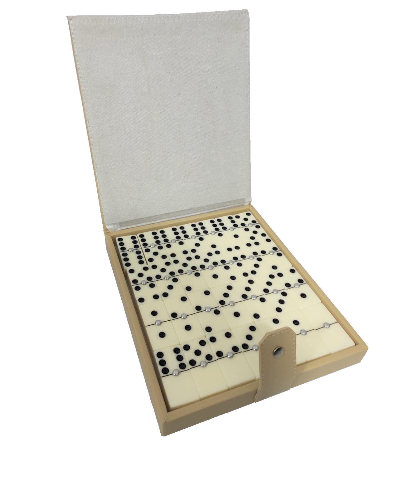 Dominó Sólido Hueso Tamaño Jumbo (Inglés)