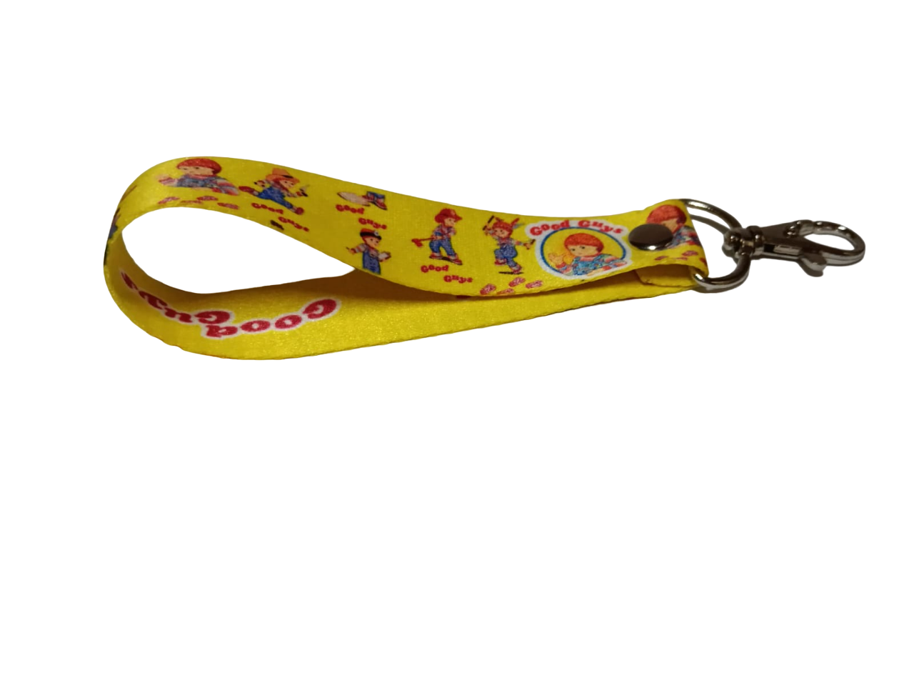 Lanyard Chucky, Llavero chico, cinta para credencial, porta gafete, Cinta llaves, Marca Bisonte.