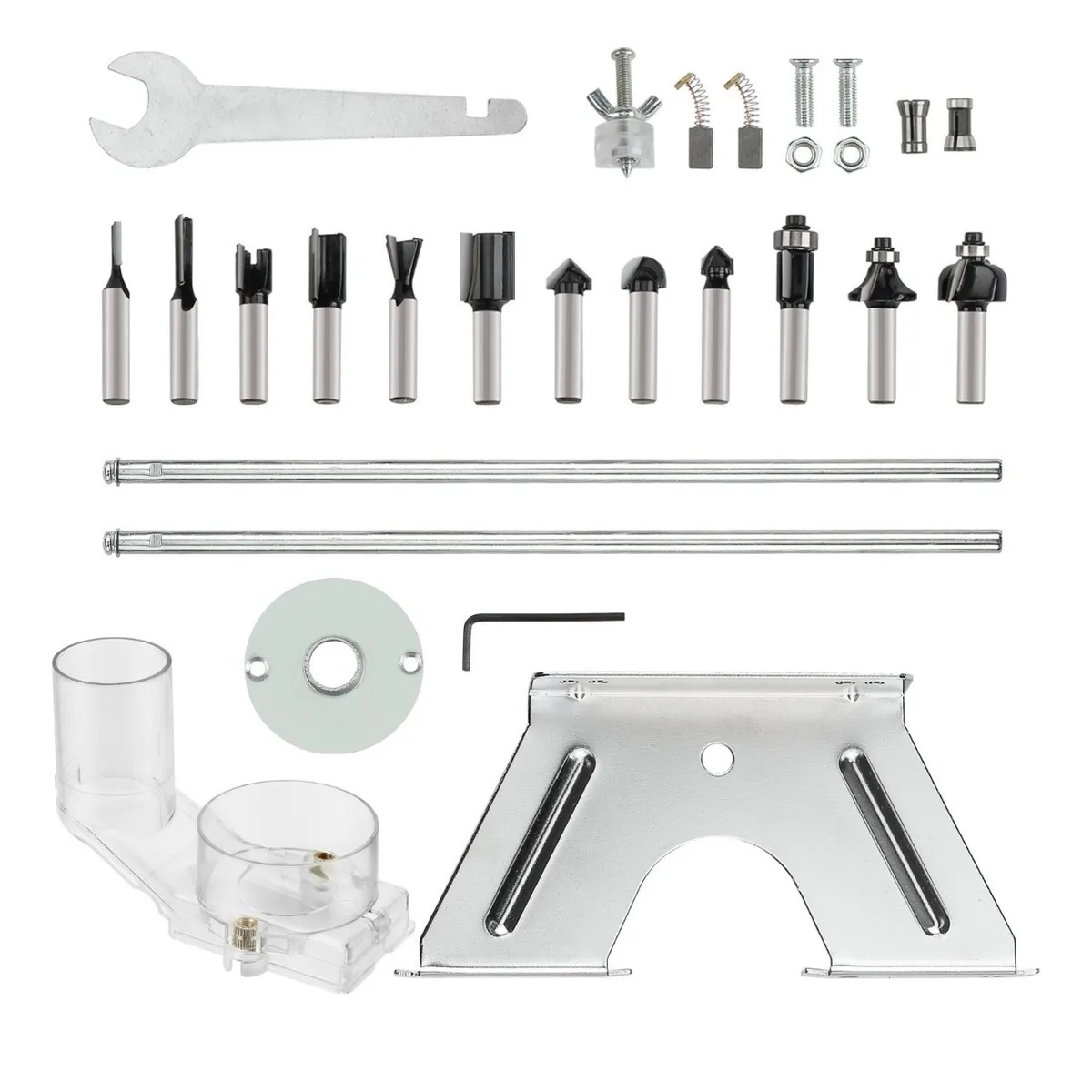 Router 1200w 110v Con 12 Accesorios Naranja