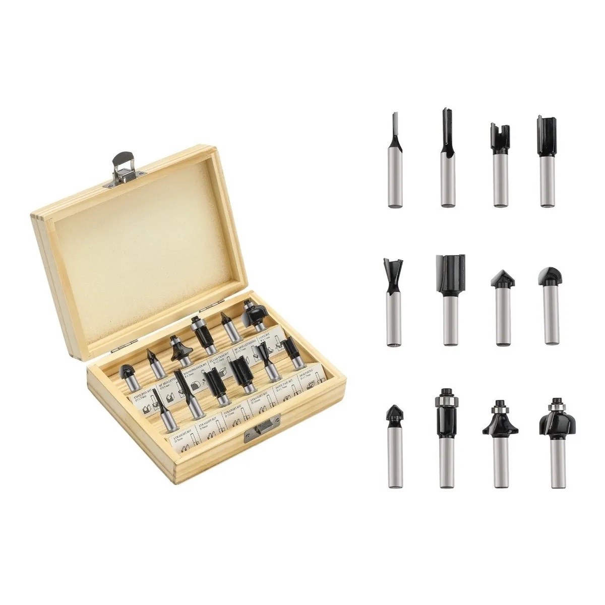 Router 1200w 110v Con 12 Accesorios Naranja