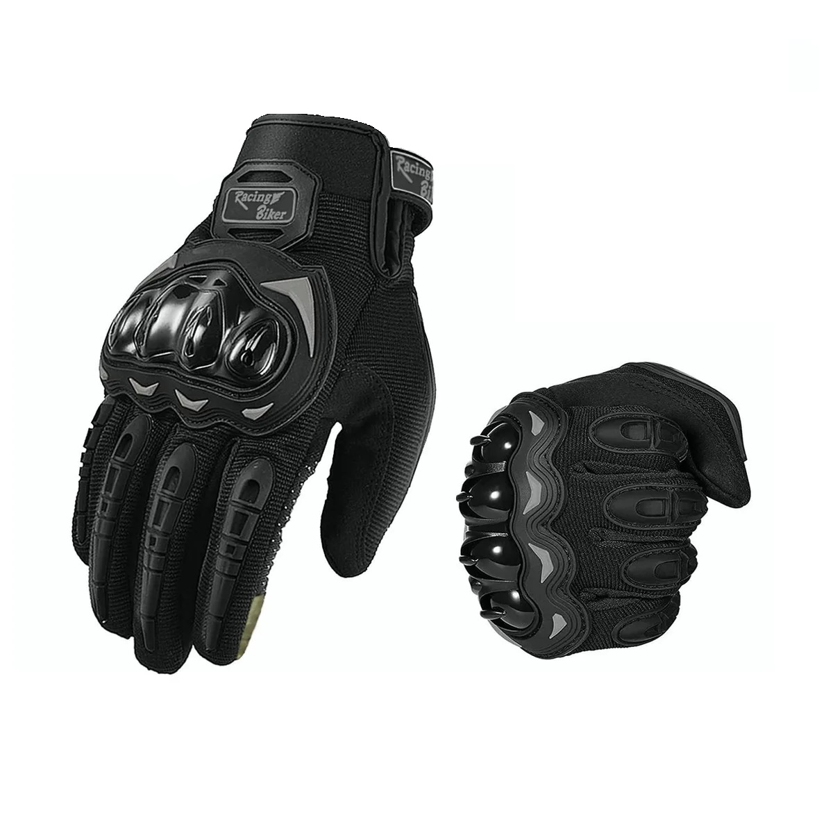Guantes Protección Para Moto Pantalla Táctil Antideslizante M Negro