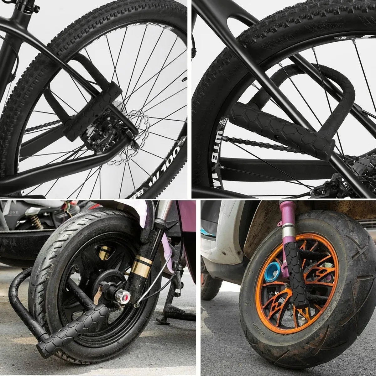 Candado Rigido Tipo U Para Bicicleta Motocicleta Con 2llaves