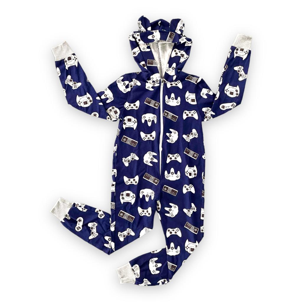 Pijama Mameluco Niño Kids Suave Cómodo Caliente Videojuegos Lyndo  