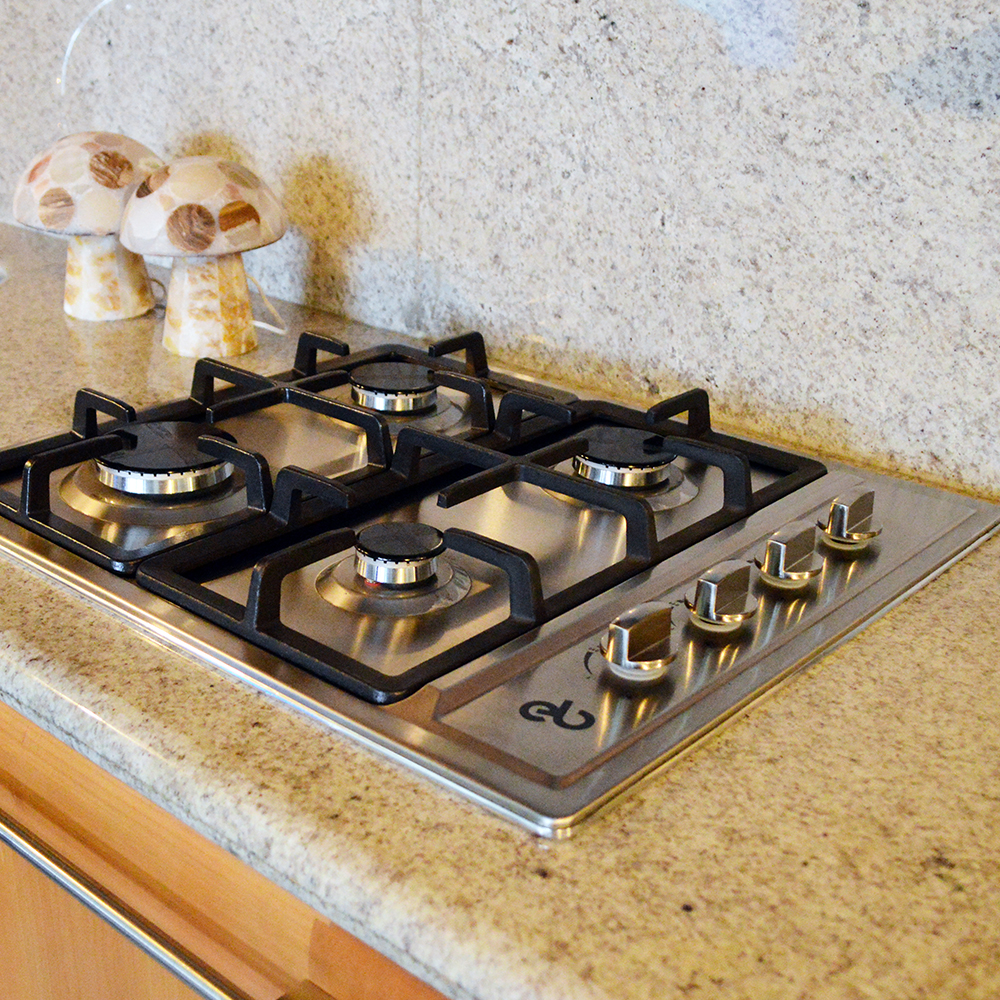 Parrilla A Gas Empotrable Eb 4 Quemadores Acero Eb-460