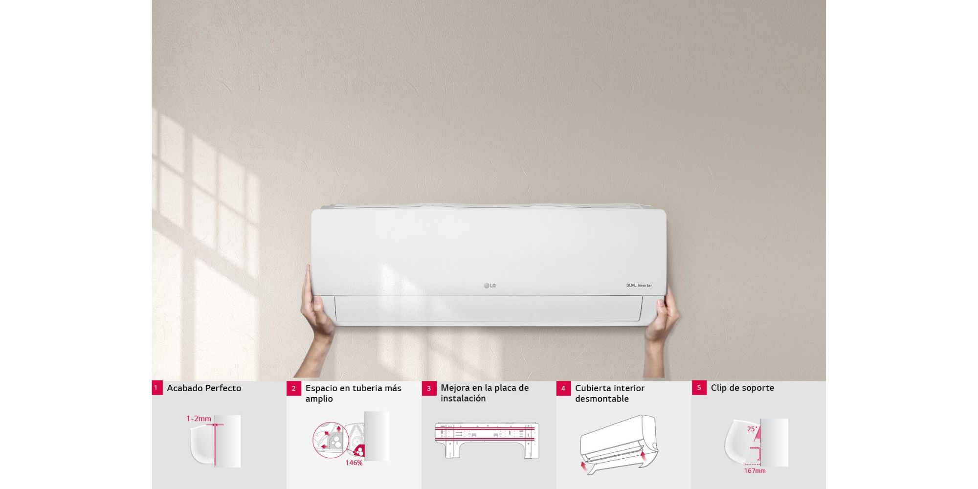 Aire Acondicionado 17000 Btus Dual Inverter Marca LG