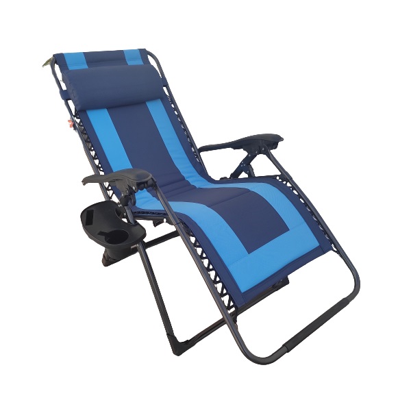 Silla Camastro XL Reclinable y Plegable de Gravedad Cero para Exterior Jardin Playa Alberca Zero Gravity