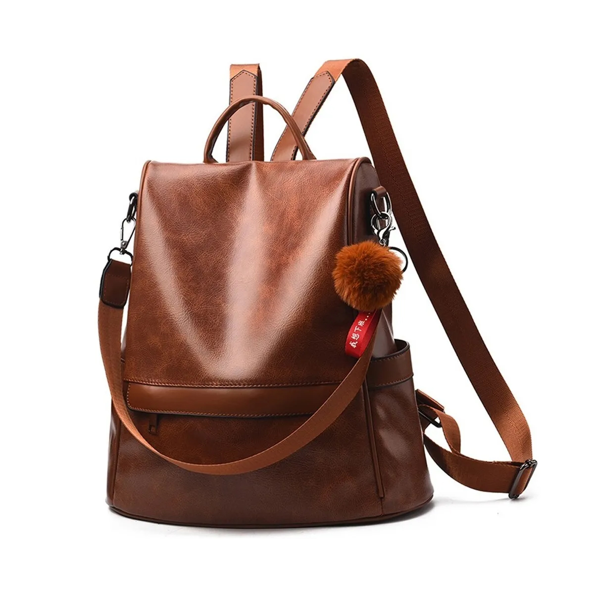 Mochila Mujer Moda Impermeable Cuero Bolsa Para Mujer