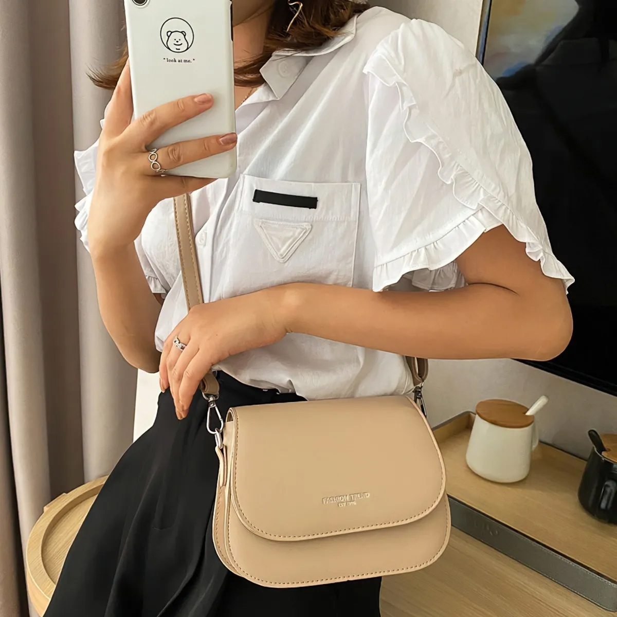 Bolsas Mujer Hombro Bandolera Cosmetiquera Cuero Sintetico