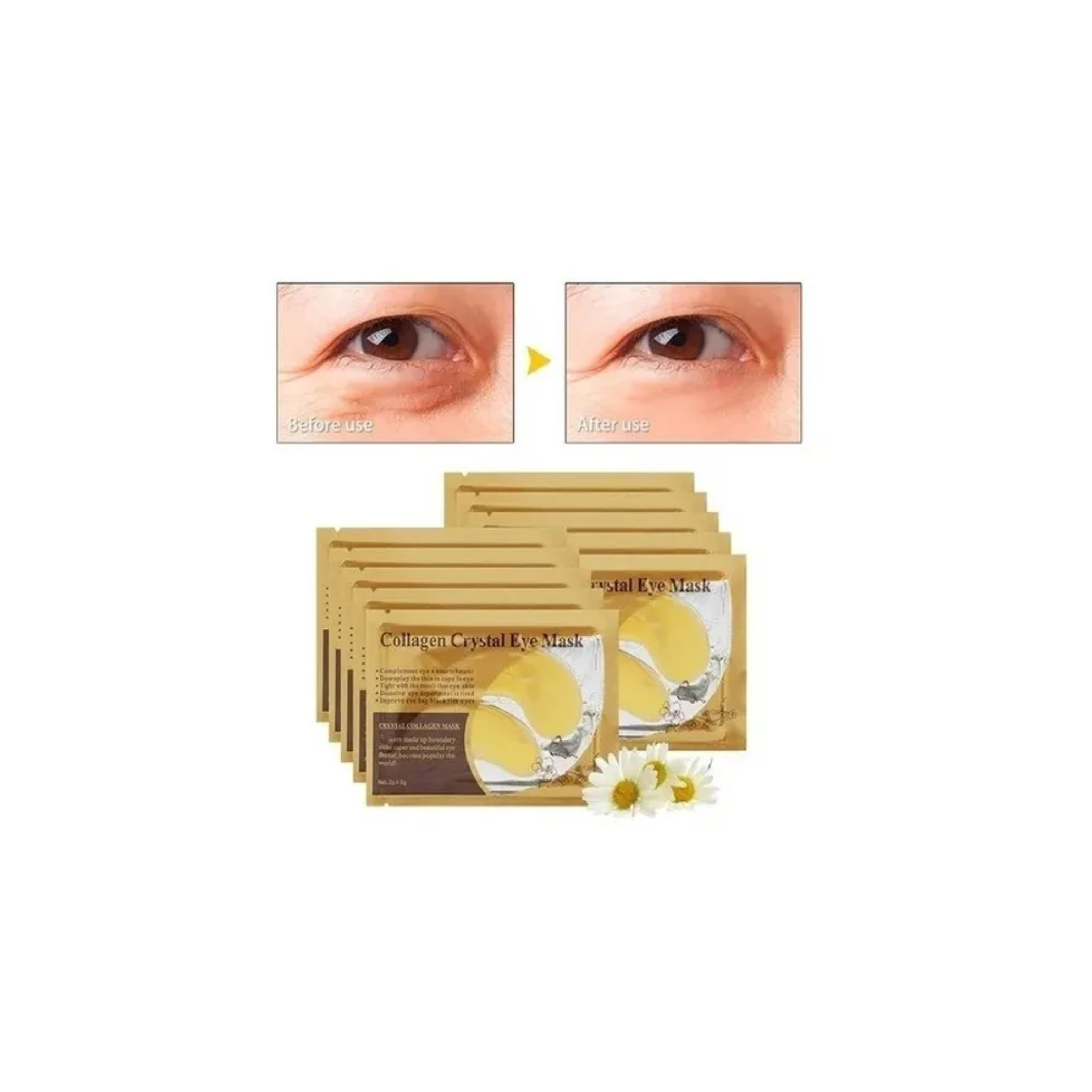 Mascarilla Parches Colageno Oro 24k Ojos Eye Mask