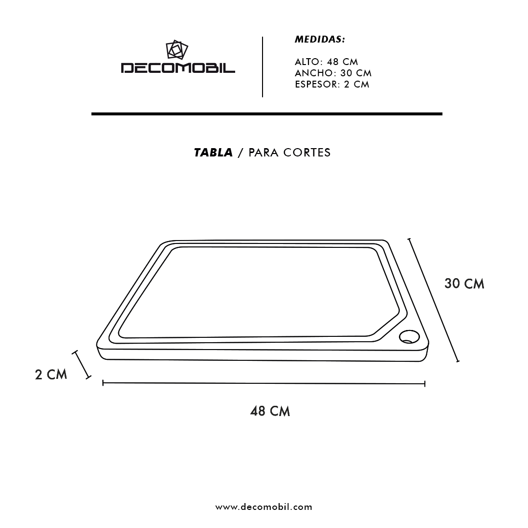 Tabla De Parota Para Cortar Y Servir Alimentos