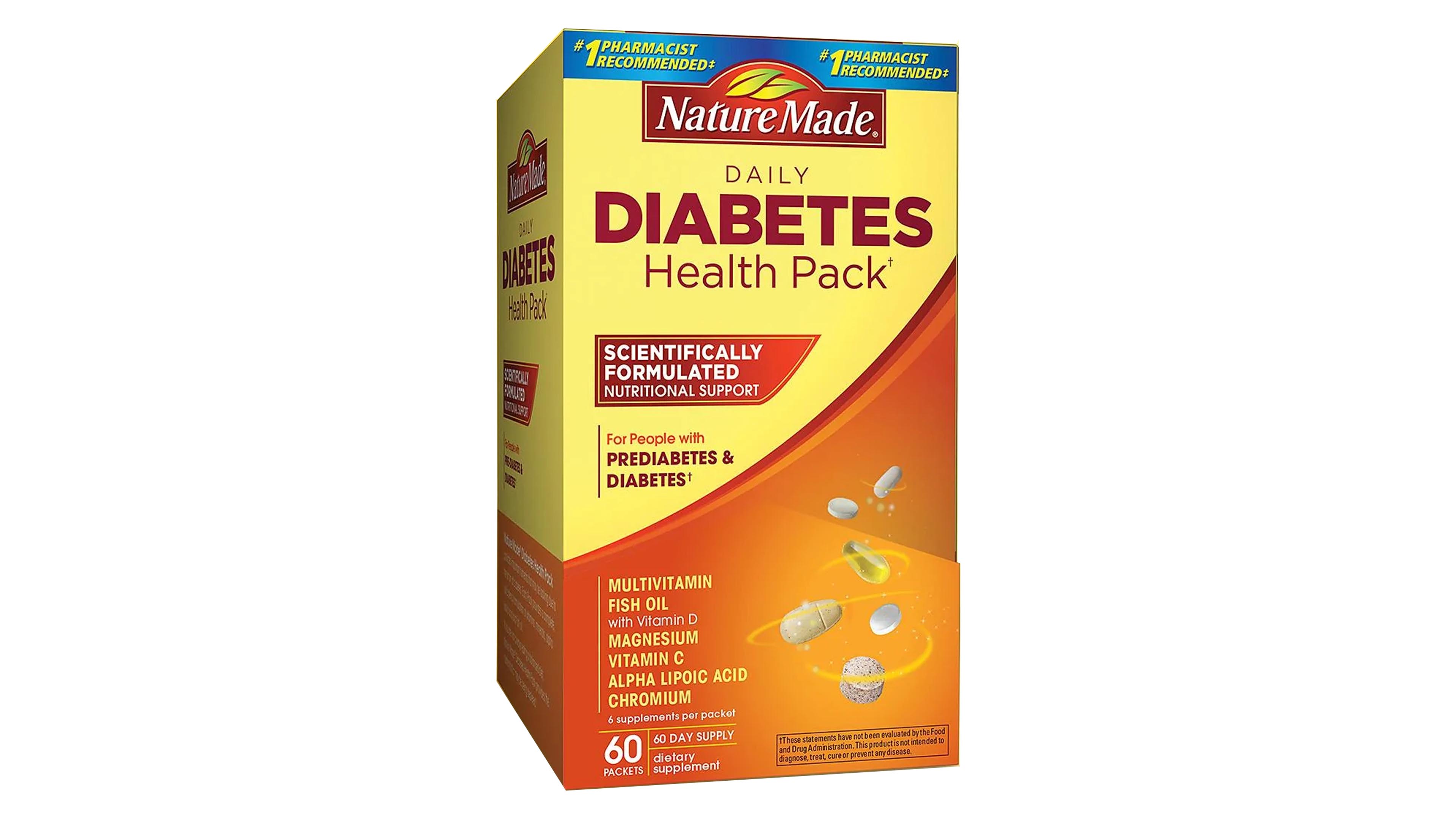 Pack Diabetes Nature Made Multivitaminico Para Personas Con Diabetes Y Prediabetes