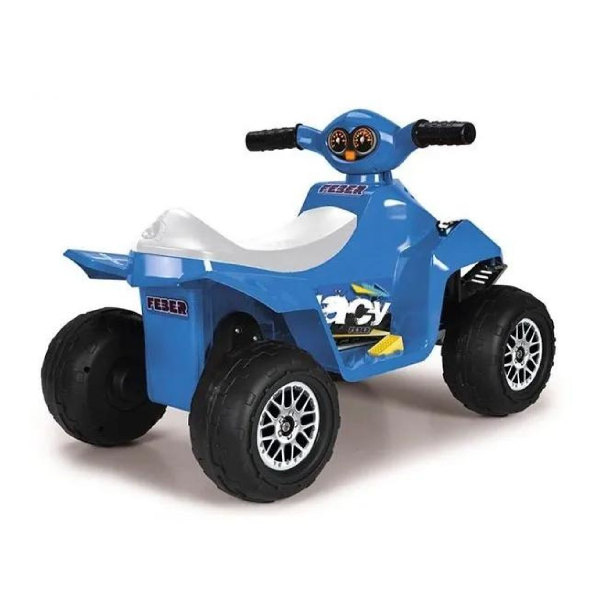 Cuatrimoto Electrica De 6v Feber Quad Racy Blue Para Niños