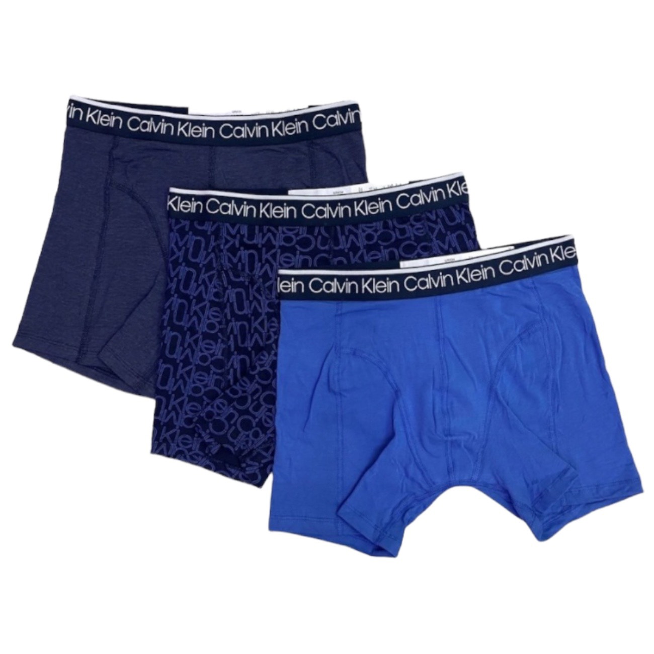 Boxer Calvin Klein Largo Azul Marino 0431 - 3 Pack Cotton Stretch