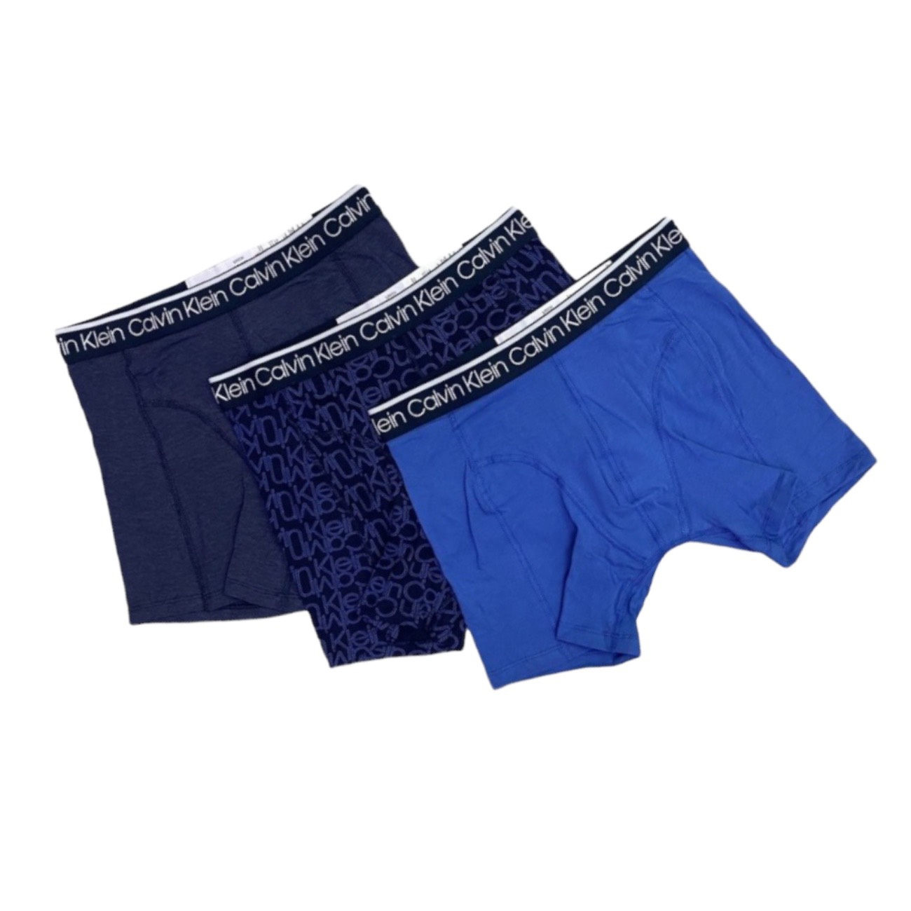 Boxer Calvin Klein Largo Azul Marino 0431 - 3 Pack Cotton Stretch