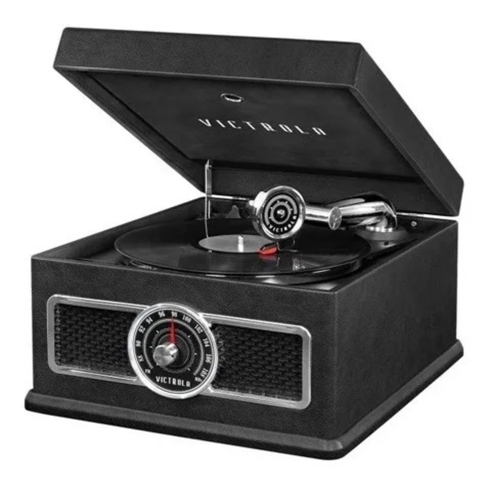 Tornamesa Bluetooth Victrola 5 en 1 Mod. VTA-800B Negro Nuevo