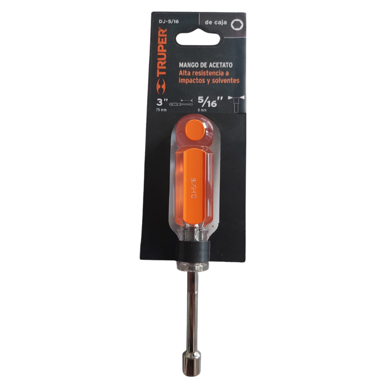 Desarmador De Caja 5/16 Mango De Acetato, Truper