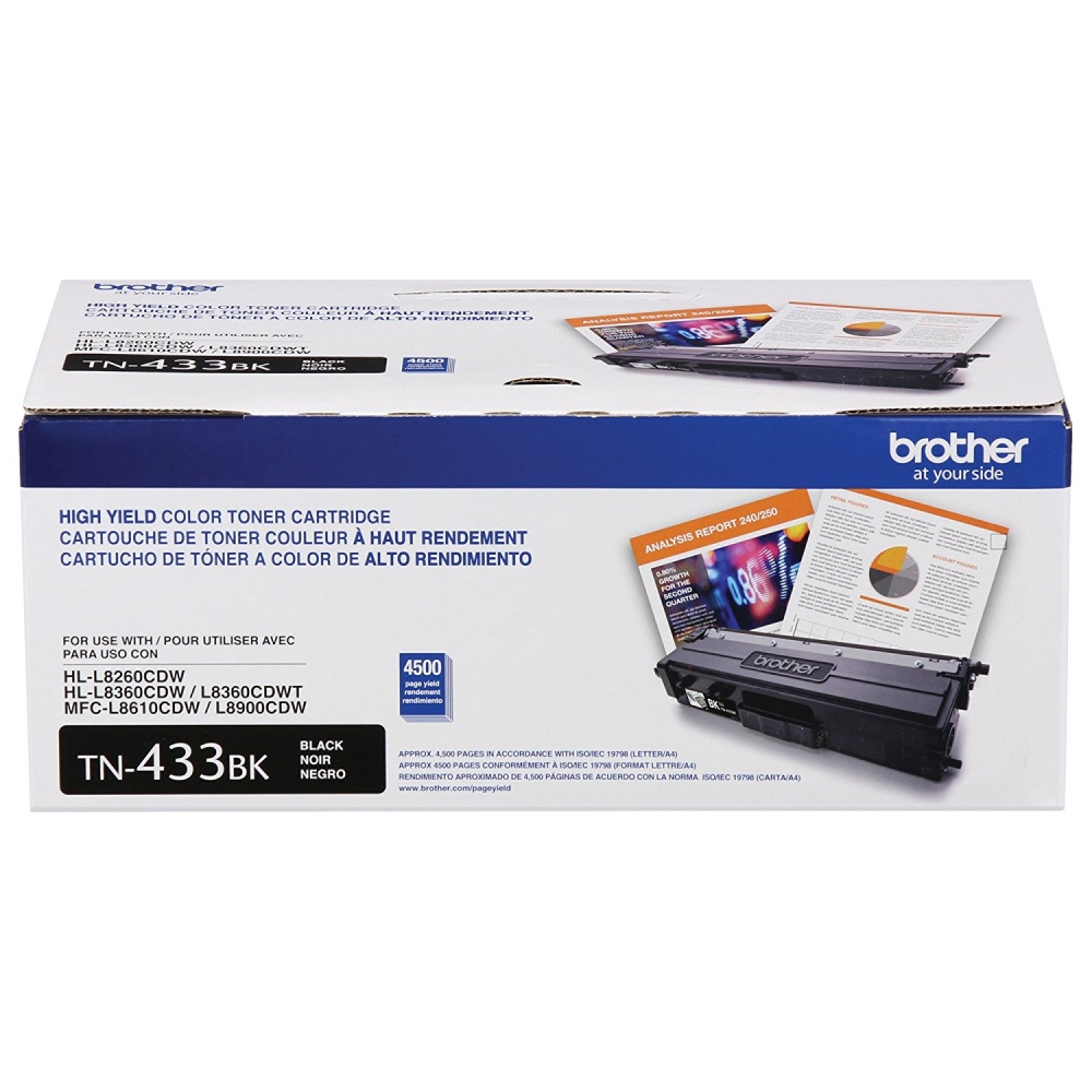 Toner Brother Negro Tn433bk 4,500 Paginas
