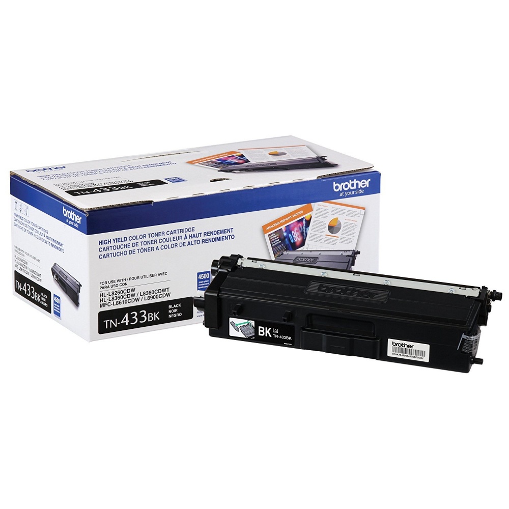 Toner Brother Negro Tn433bk 4,500 Paginas