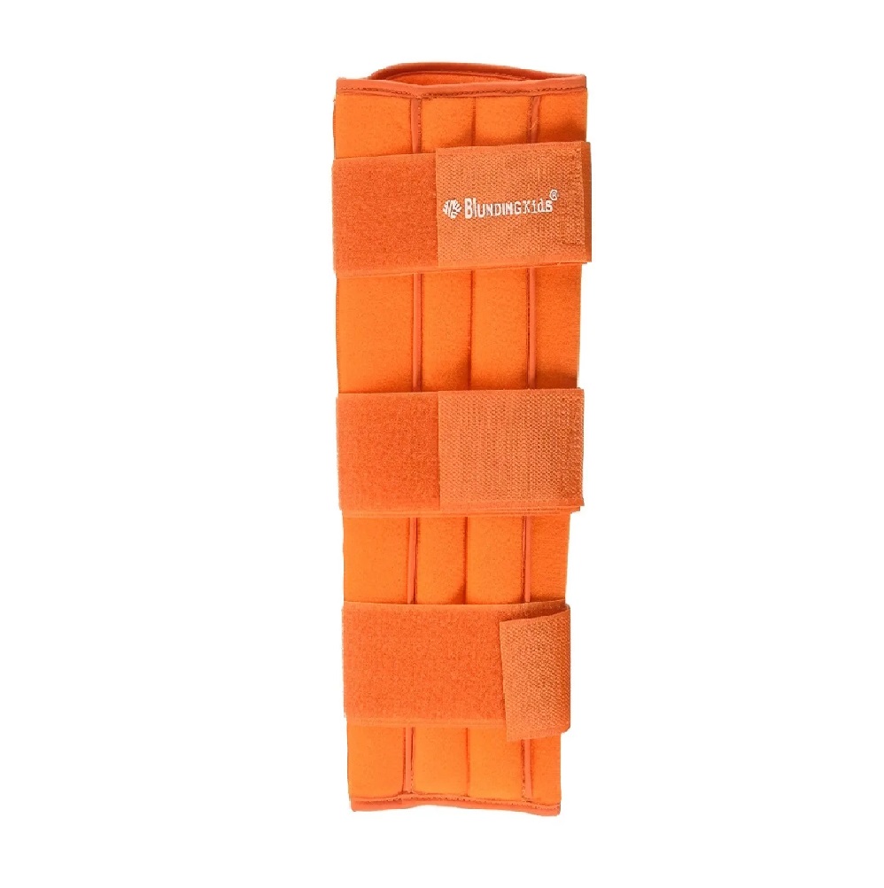 Inmovilizador Férula De Rodilla Pediátrico Infantil Blunding Naranja 12-14