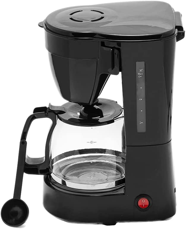 Cafetera 6 Tazas Automática Jarra De Vidrio Negro Taurus
