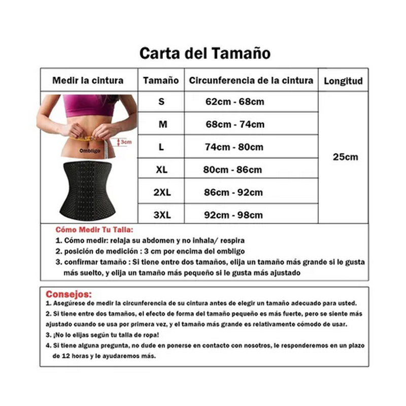 Corsé Modeladora Cinturilla Fajas Colombiana Lenceria Mujer