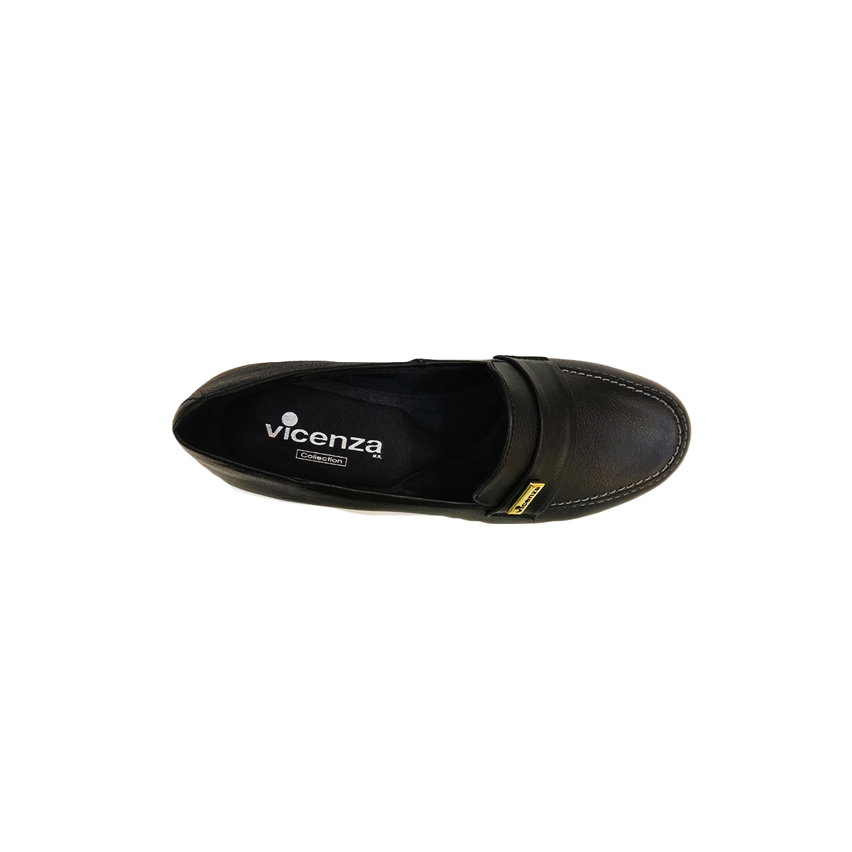 Mocasines Negros Mujer Vicenza Casual Piel
