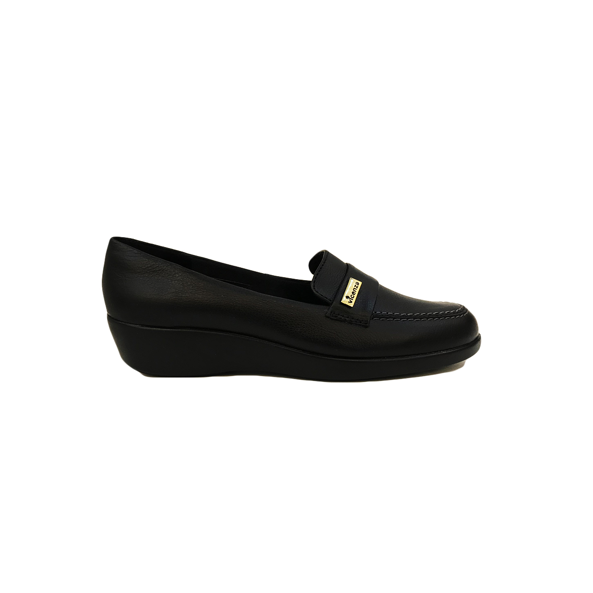Mocasines Negros Mujer Vicenza Casual Piel
