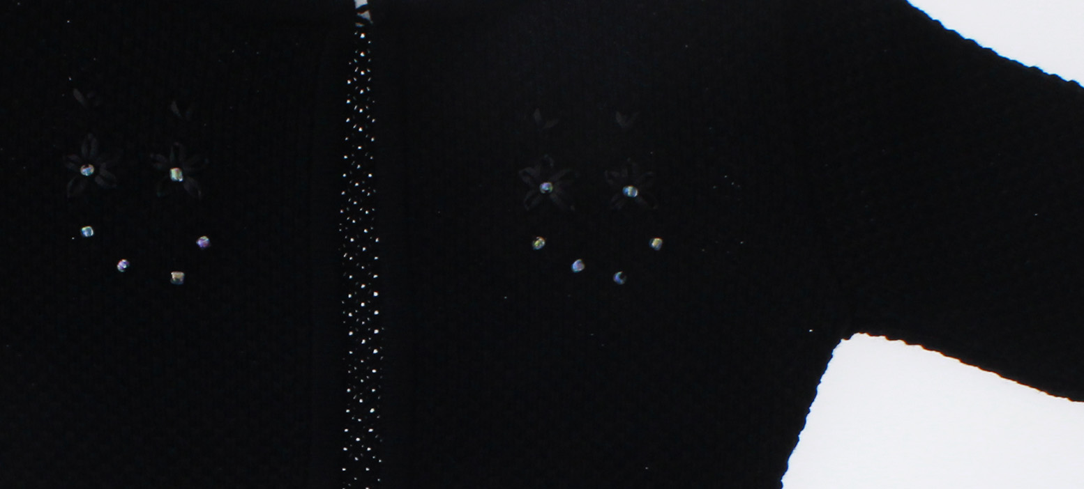 Sueter Niña Bebe Bolero Tejido Negro 3091 0 a 4 Años.