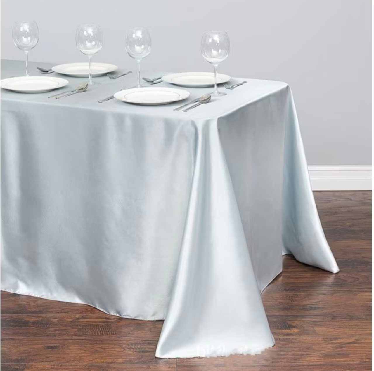 Mantel  Elegante Satin Rectangular 250 X 150 + 6 Servilletas de Tela
