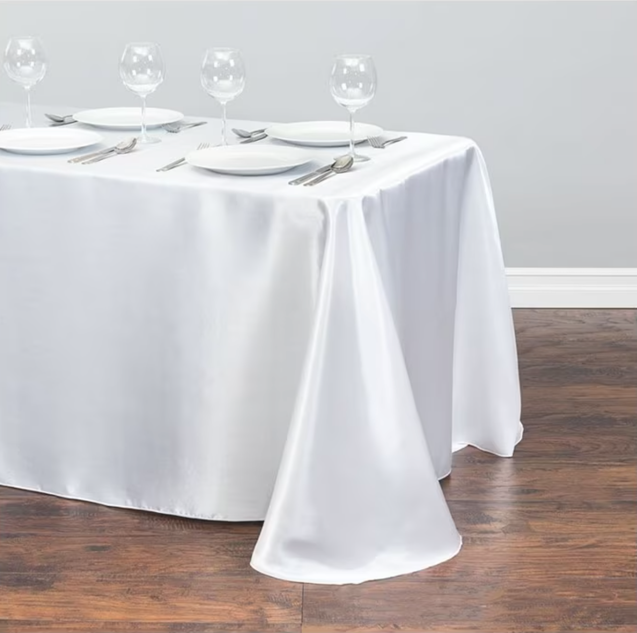 Mantel  Elegante Satin Rectangular 250 X 150 + 6 Servilletas de Tela