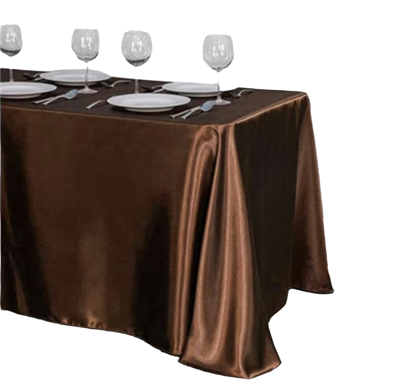 Mantel  Elegante Satin Rectangular 250 X 150 + 6 Servilletas de Tela