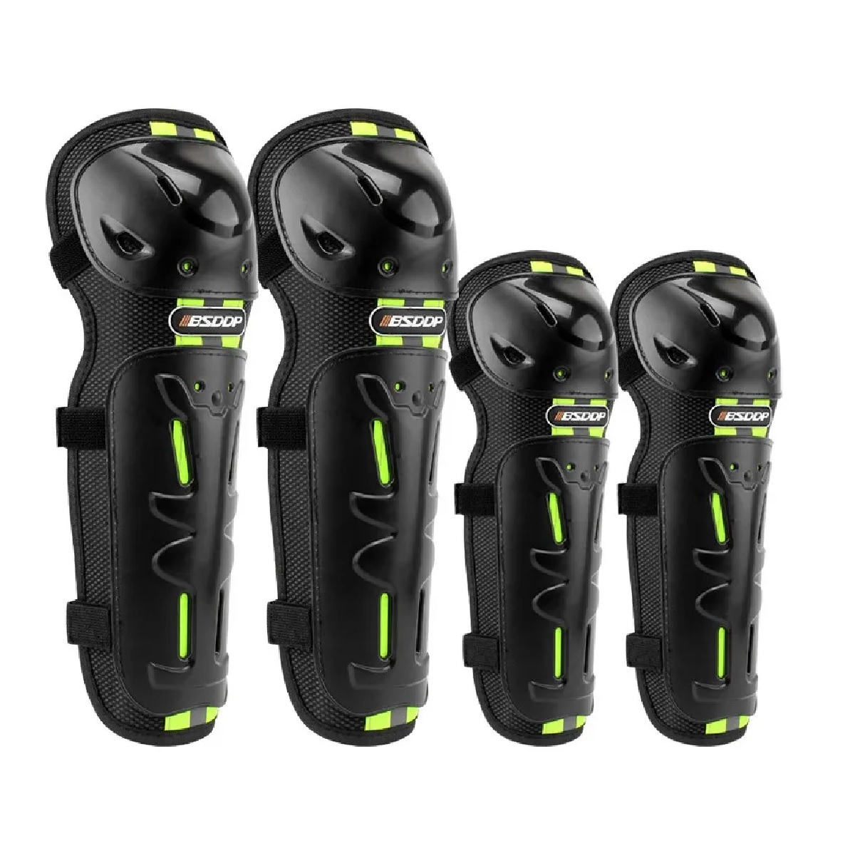 Rodilleras Coderas En Para Motociclista Protección,4p