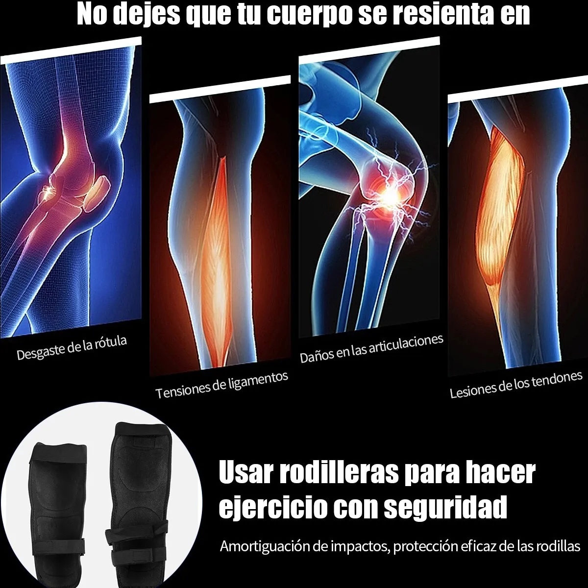 Par De Rodilleras Y Coderas Protección Motociclista Ciclista