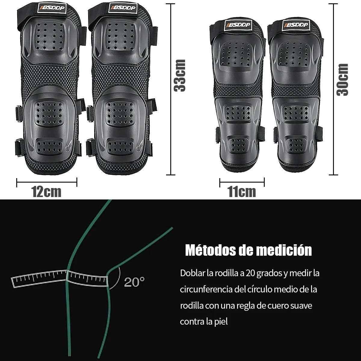 Par De Rodilleras Y Coderas Protección Motociclista Ciclista