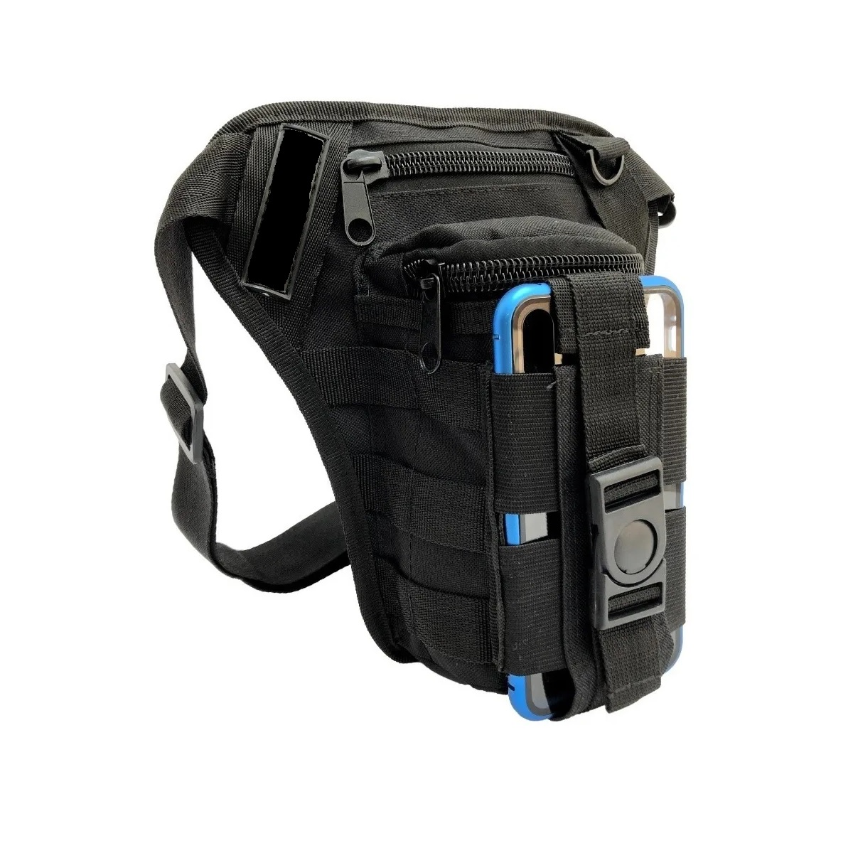 Piernera Tactica Para Celular  Multiusos Negro