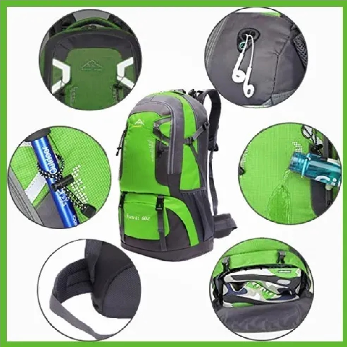 Mochila Impermeable 60l Deporte Al Aire Libre Senderismo