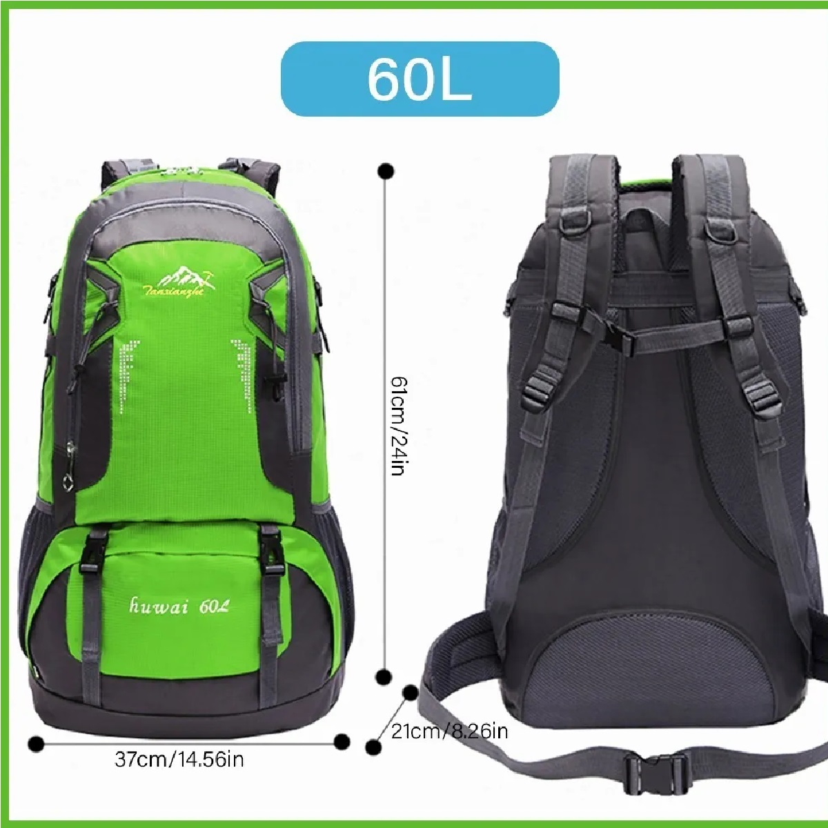 Mochila Impermeable 60l Deporte Al Aire Libre Senderismo