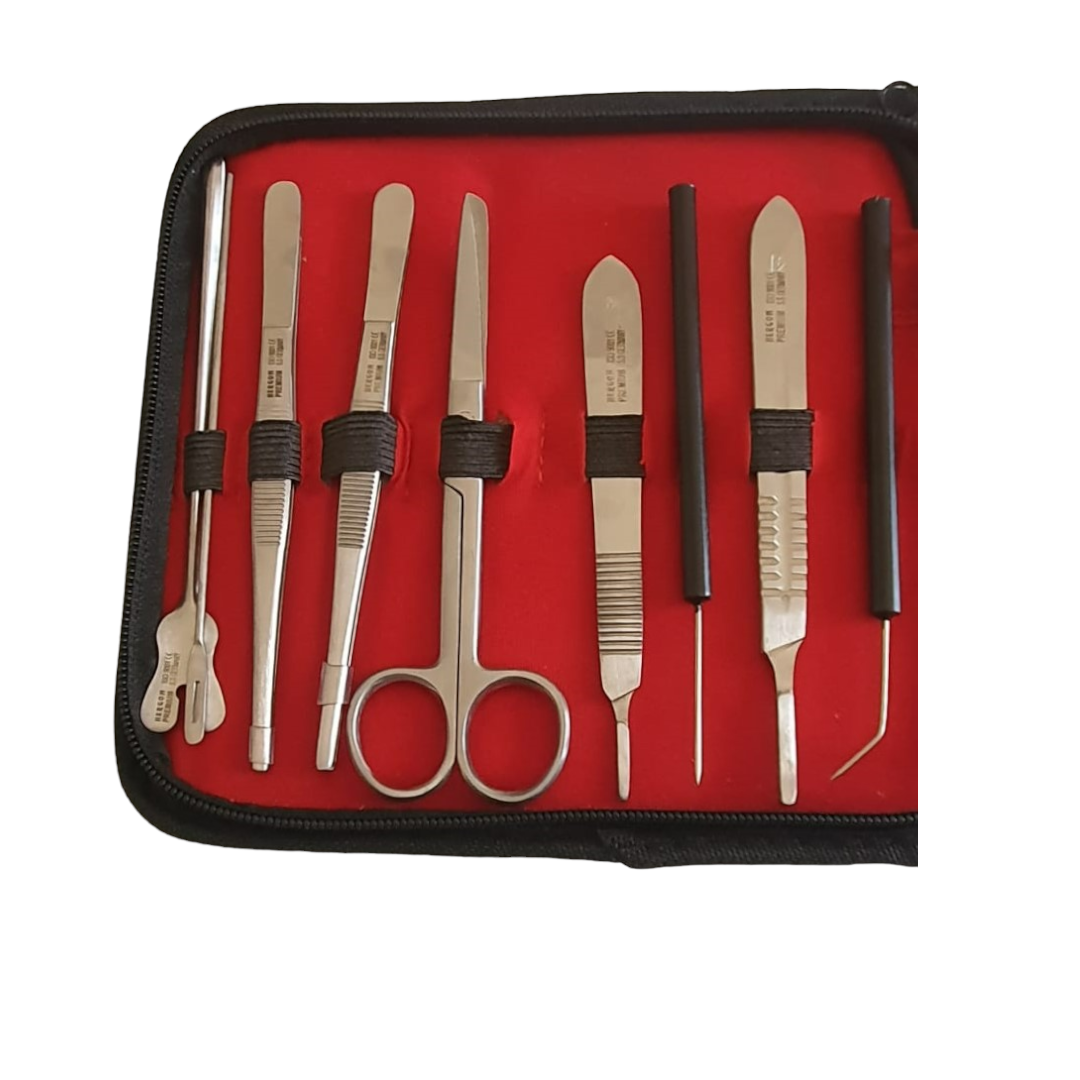 Estuche de disección de acero inoxidable 16 piezas, Hergom premium 13-13-1