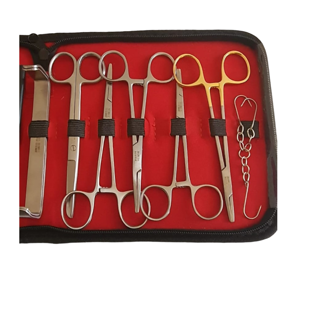 Estuche de disección de acero inoxidable 16 piezas, Hergom premium 13-13-1