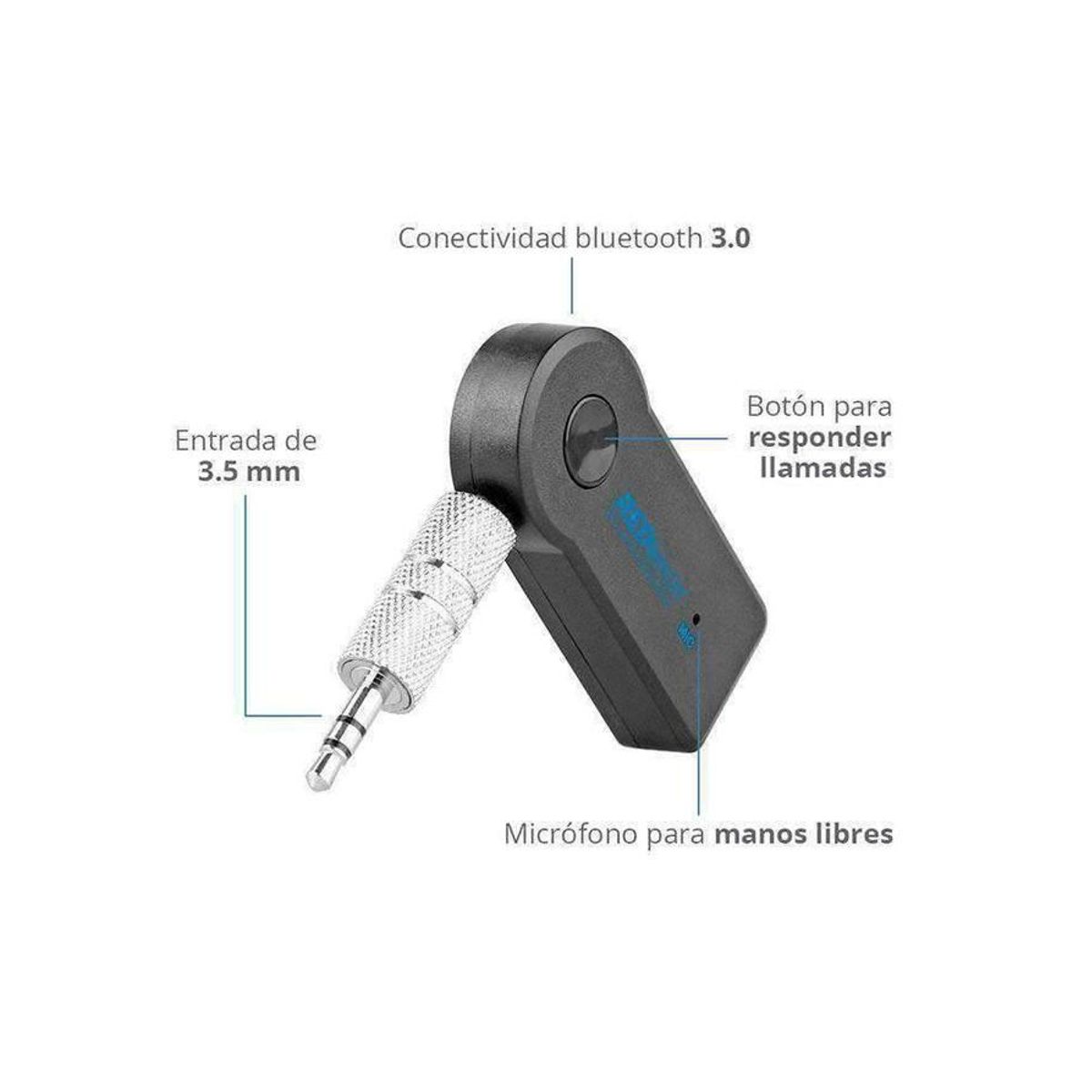 Receptor de Audio Bluetooth Funci n Manos Libres BT03