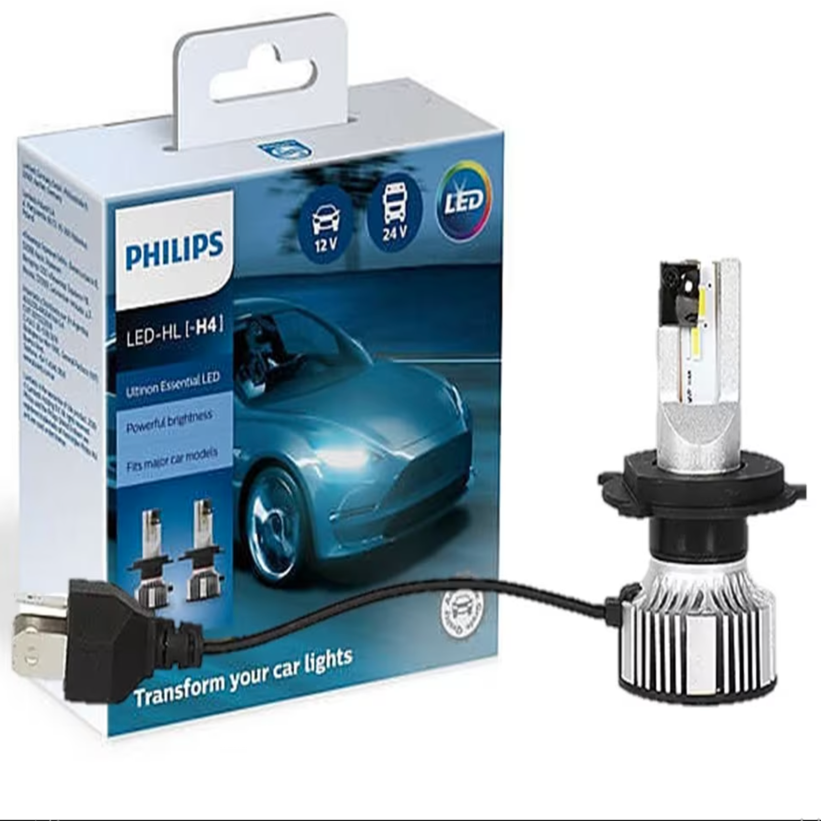      Kit Focos Led H4 Philips 6500k 1500 Hrs 2 Pzas. Original