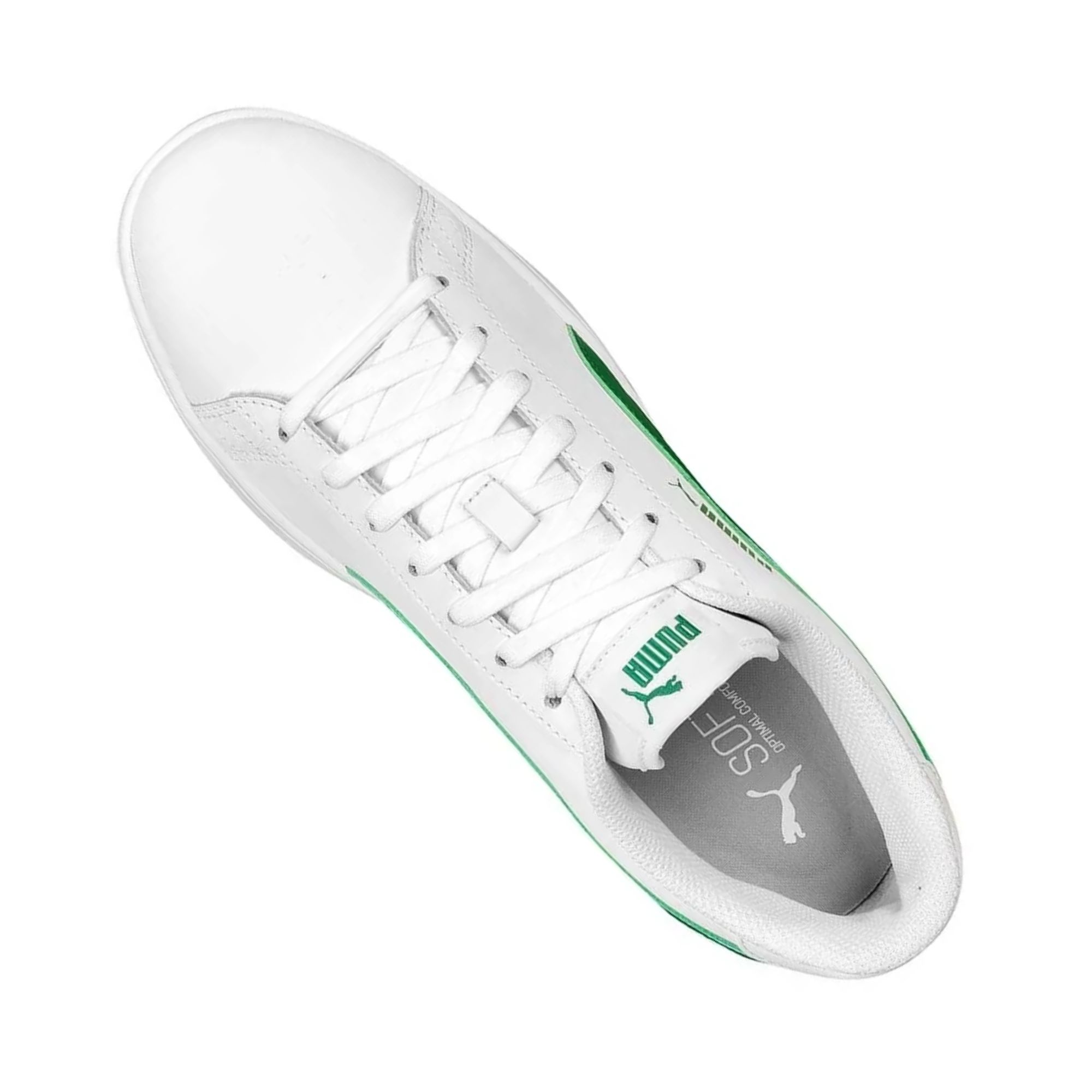 Tenis Puma Smash V2 L Blanco con Verde Hombre Originales 36521503