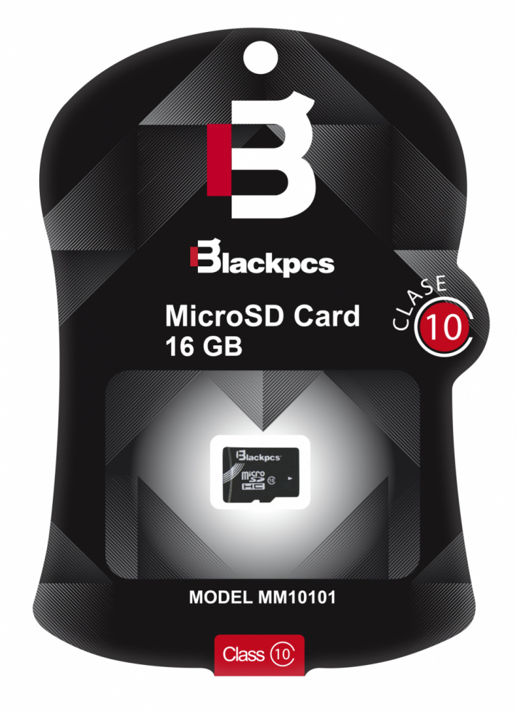 Memoria Micro Sdhc Blackpcs 16gb Clase 10 (mm10101-16)