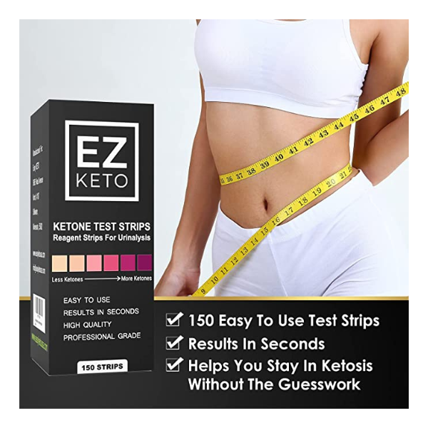 Ez keto ketone test strips 150 strips 